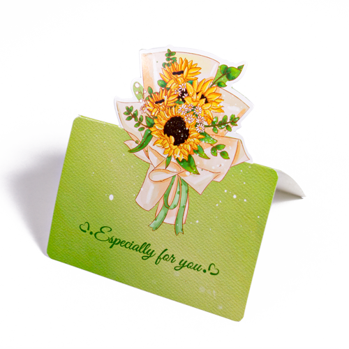 Floral Harmony - Greeting Card (9.8 x 8.5 cm)