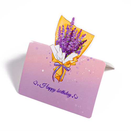 Floral Harmony - Greeting Card (9.8 x 8.5 cm)