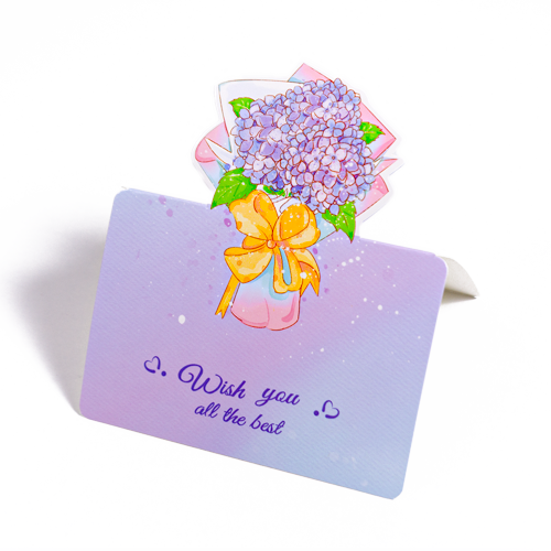 Floral Harmony - Greeting Card (9.8 x 8.5 cm)