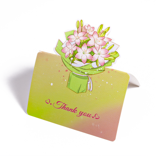 Floral Harmony - Greeting Card (9.8 x 8.5 cm)