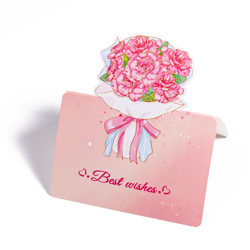 Floral Harmony - Greeting Card (9.8 x 8.5 cm)