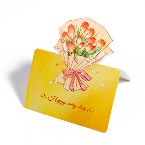 Floral Harmony - Greeting Card (9.8 x 8.5 cm)